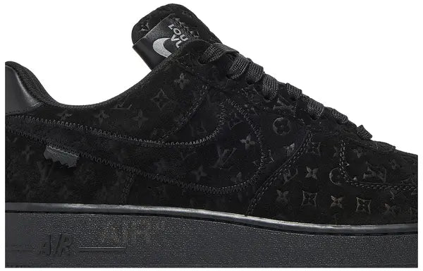 Louis Vuitton x Air Force 1 Low 'Triple Black' Sneakers for Unisex