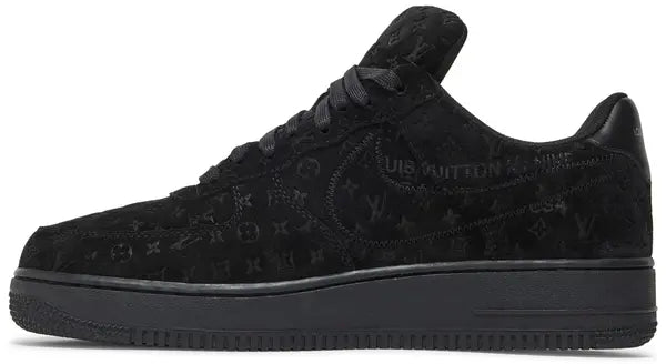 Louis Vuitton x Air Force 1 Low 'Triple Black' Sneakers for Unisex