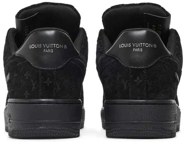 Louis Vuitton x Air Force 1 Low 'Triple Black' Sneakers for Unisex