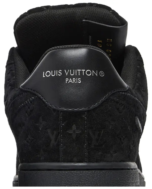 Louis Vuitton x Air Force 1 Low 'Triple Black' Sneakers for Unisex