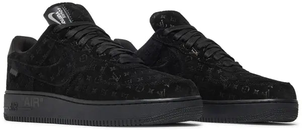 Louis Vuitton x Air Force 1 Low 'Triple Black' Sneakers for Unisex