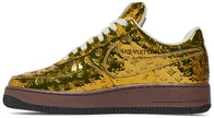 Louis Vuitton x Air Force 1 Low 'Metallic Gold' Sneakers for Unisex