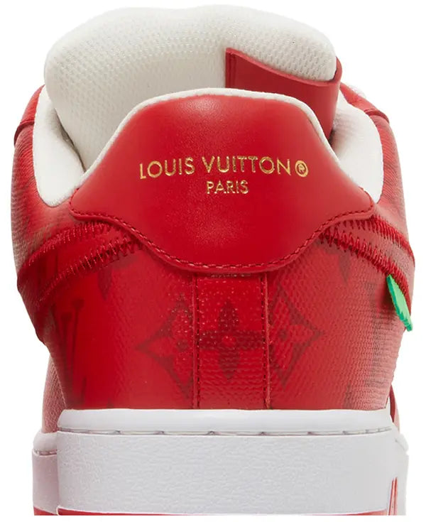 Louis Vuitton x Air Force 1 Low 'White Comet Red' Sneakers for Unisex