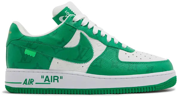 Louis Vuitton x Air Force 1 Low 'White Gym Green' Sneakers for Unisex