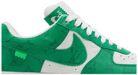 Louis Vuitton x Air Force 1 Low 'White Gym Green' Sneakers for Unisex