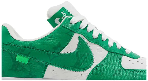 Louis Vuitton x Air Force 1 Low 'White Gym Green' Sneakers for Unisex