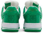 Louis Vuitton x Air Force 1 Low 'White Gym Green' Sneakers for Unisex