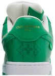 Louis Vuitton x Air Force 1 Low 'White Gym Green' Sneakers for Unisex