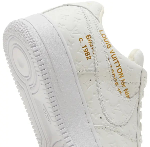 Louis Vuitton x Air Force 1 Low 'Triple White' Sneakers for Unisex