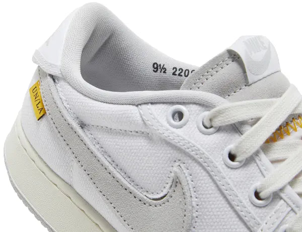 Union LA x Air Jordan 1 KO Low 'White Neutral Grey' Sneakers for Unisex