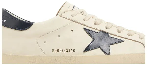 Golden Goose Superstar 'Beige Night Blue' Leather Distressed Sneaker