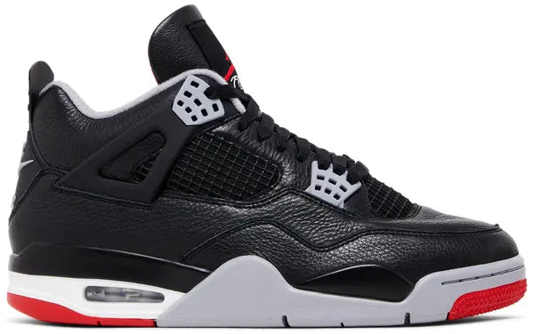 Zapatillas Air Jordan 4 Retro 'Bred Reimagined' Shock Drop Release Negro Fuego Rojo para Hombre