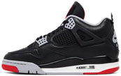 Zapatillas Air Jordan 4 Retro 'Bred Reimagined' Shock Drop Release Negro Fuego Rojo para Hombre