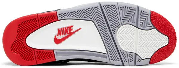 Zapatillas Air Jordan 4 Retro 'Bred Reimagined' Shock Drop Release Negro Fuego Rojo para Hombre