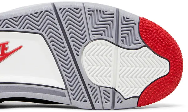 Zapatillas Air Jordan 4 Retro 'Bred Reimagined' Shock Drop Release Negro Fuego Rojo para Hombre