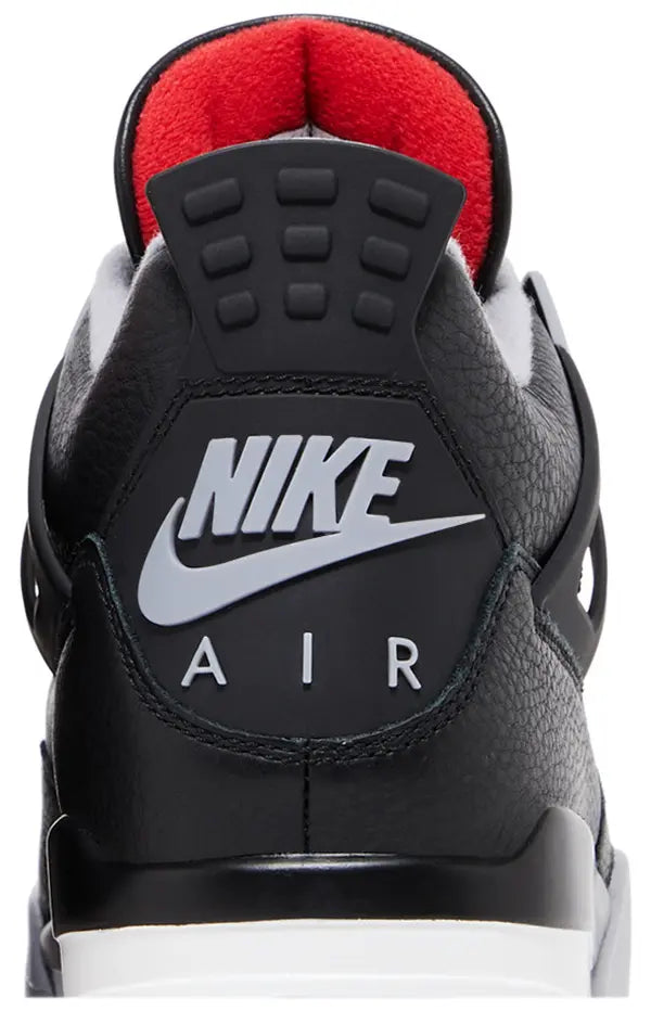 Zapatillas Air Jordan 4 Retro 'Bred Reimagined' Shock Drop Release Negro Fuego Rojo para Hombre