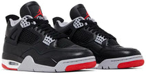 Zapatillas Air Jordan 4 Retro 'Bred Reimagined' Shock Drop Release Negro Fuego Rojo para Hombre