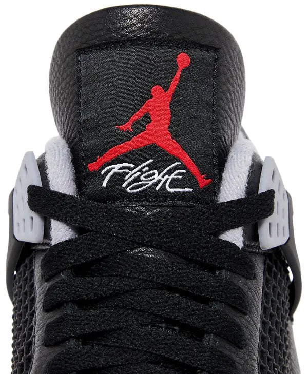 Zapatillas Air Jordan 4 Retro 'Bred Reimagined' Shock Drop Release Negro Fuego Rojo para Hombre