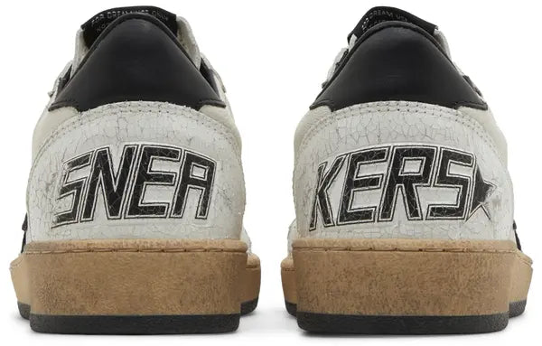 Golden Goose Wmns Ball Star 'White Black' Leather Sneaker