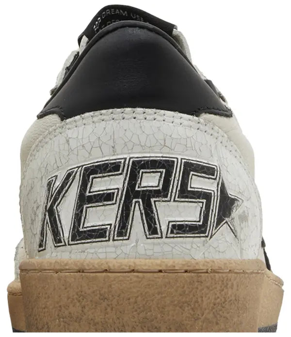 Golden Goose Wmns Ball Star 'White Black' Leather Sneaker