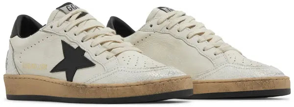 Golden Goose Wmns Ball Star 'White Black' Leather Sneaker