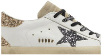 Golden Goose Wmns Superstar 'Optic White Seedpearl Glitter' Leather Sneaker
