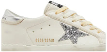 Golden Goose Women's Superstar 'White Silver Glitter' Distressed Leather Sneaker