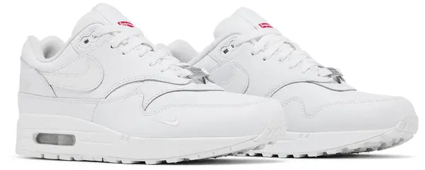 Supreme x Air Max 1 '87 SP 'Triple White' Sneakers for Men