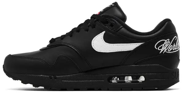 Supreme x Air Max 1 '87 SP 'Black White' Sneakers for Men