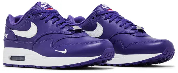 Supreme x Air Max 1 '87 SP 'Varsity Purple' Sneakers for Unisex