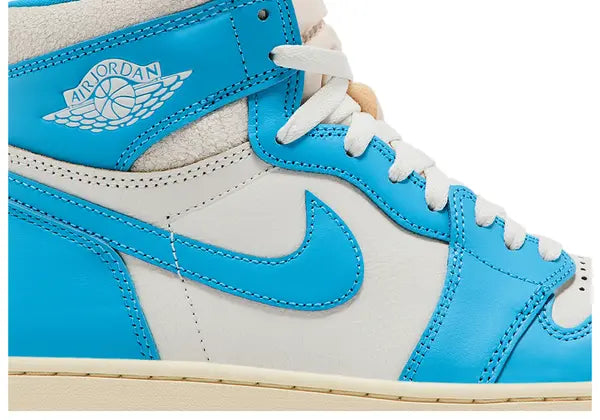 Air Jordan 1 Retro High OG ‘UNC Reimagined’ 2025 Dark Powder Blue Distressed Leather Edition