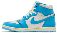 Air Jordan 1 Retro High OG ‘UNC Reimagined’ 2025 Dark Powder Blue Distressed Leather Edition