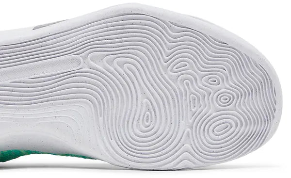 Nike Kobe 9 Elite Protro 'What The Kobe' 2025 high-top with white multicolor Flyknit upper and embroidered heel detailing.