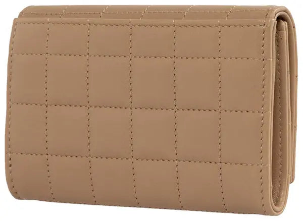 Saint Laurent Cassandre Quilted Leather Wallet 'Dark Caramel' for Women