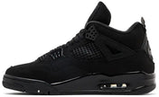 Air Jordan 4 Retro ‘Black Cat’ 2025 Nubuck Sneaker Black Friday Release