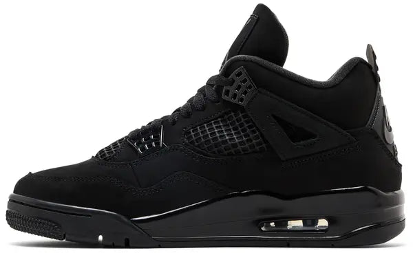 Air Jordan 4 Retro ‘Black Cat’ 2025 Nubuck Sneaker Black Friday Release