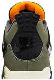 Undefeated x Air Jordan 4 Retro 2025 Olive Green Nubuck Sneaker