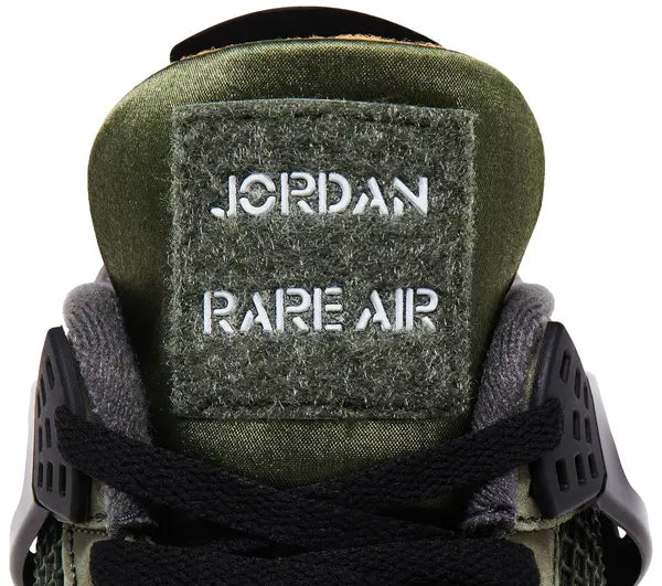 Undefeated x Air Jordan 4 Retro 2025 Olive Green Nubuck Sneaker