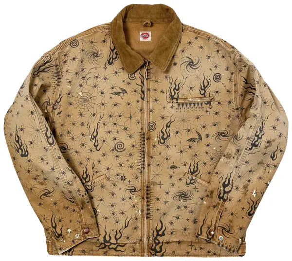 SAINT Mxxxxxx x Dr. Woo Detroit Jacket ‘Beige’ Spring/Summer 2025 Tan Workwear Collaboration