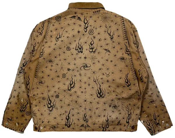 SAINT Mxxxxxx x Dr. Woo Detroit Jacket ‘Beige’ Spring/Summer 2025 Tan Workwear Collaboration