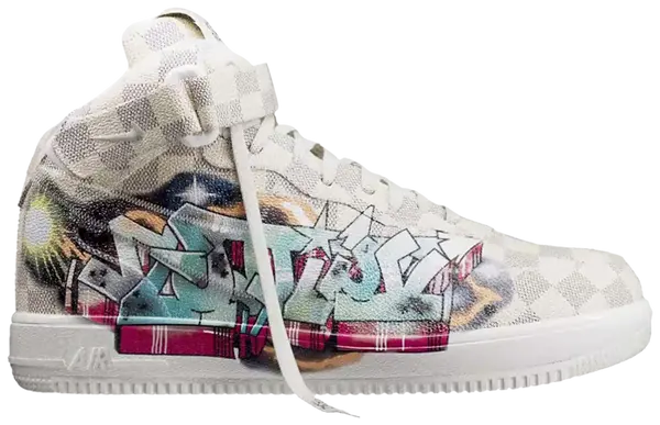 Louis Vuitton x Air Force 1 Mid 'Graffiti' Sneakers for Unisex