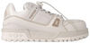 Louis Vuitton Trainer Maxi Sneaker 'White' 2024 in smooth white leather with chunky sole and debossed LV branding.
