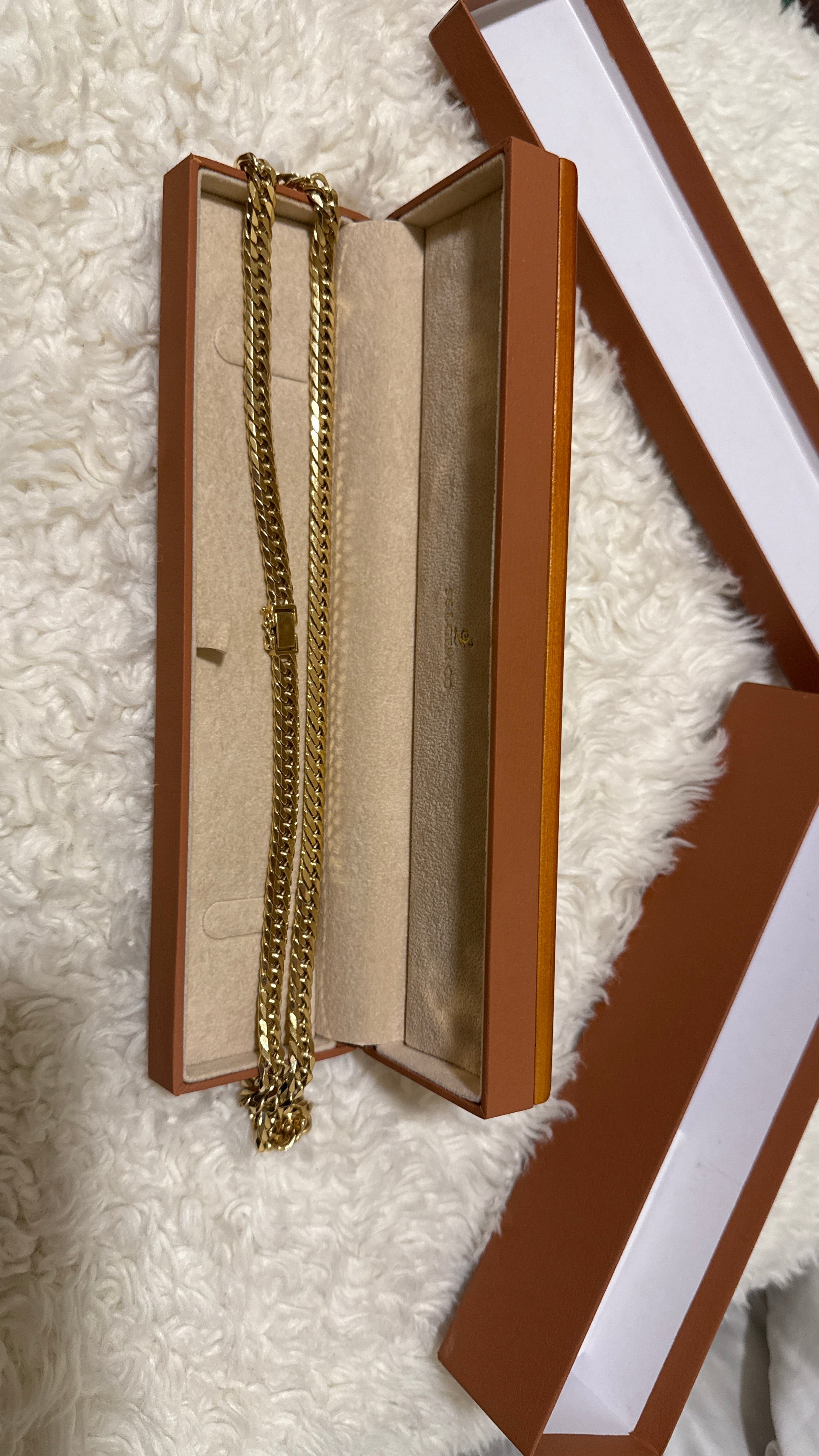 18Karat 100 Gram Gold Chain Necklace 24” M LINK MADE IN JAPAN