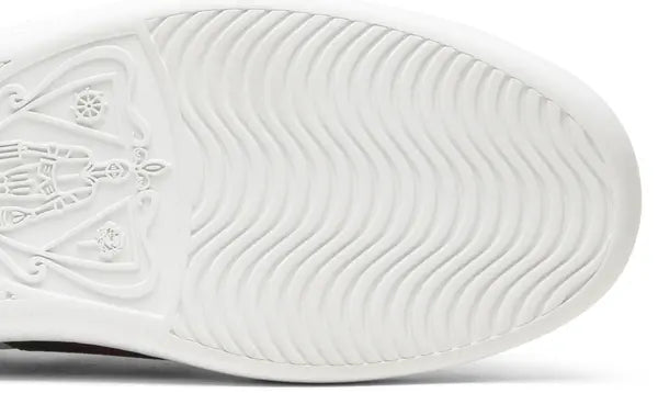 Gucci Women's Ace Embroidered Floral White Leather Sneaker