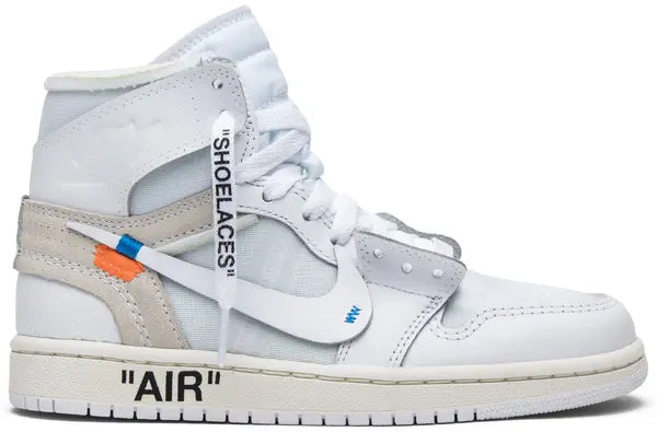 Off-White x Air Jordan 1 Retro High OG 'White' 2018 Sneakers for Boys Grade
