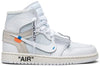 Off-White x Air Jordan 1 Retro High OG 'White' 2018 Sneakers for Boys Grade