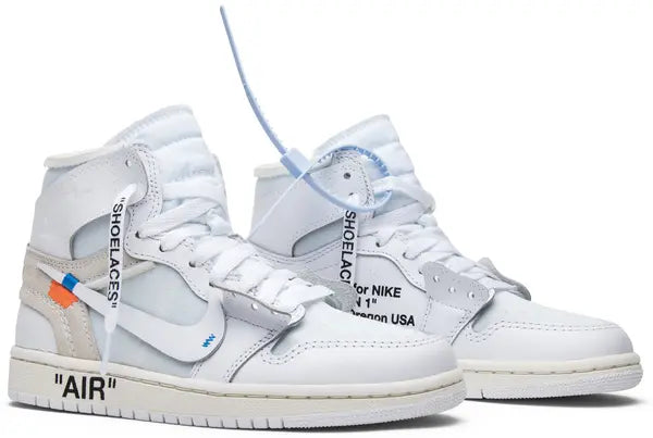 Off-White x Air Jordan 1 Retro High OG 'White' 2018 Sneakers for Boys Grade