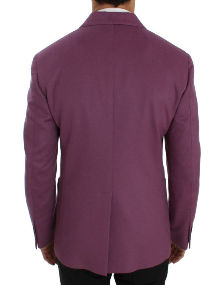 Dolce & Gabbana Elegant Purple Cashmere-Silk Blend Blazer