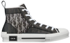 Dior B23 High 'Dior Oblique - Black White' Sneakers