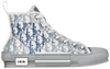 Dior B23 High 'Dior Oblique - Blue Grey' Sneakers